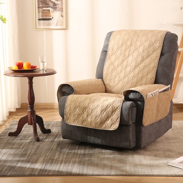 Recliner Sofa Slipcover Protector Mat Massage Chair Waterproof L Beige