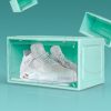 Sneaker Display Case Stackable Shoe Storage Box Magnetic Breathable 1PC