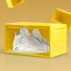 Sneaker Display Case Clear Shoe Storage Box Stackable Magnetic  Yellow