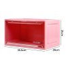 Sneaker Display Case 6x Shoe Storage Box Clear Plastic  Stackable Boxes