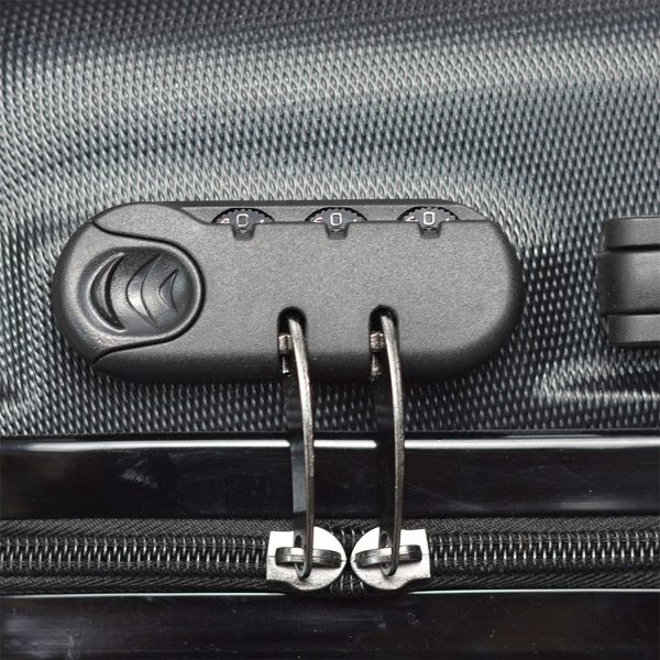 Cabin Luggage Suitcase Code Lock Hard Shell Travel Case Carry On Bag Trolley – 67 x 42 x 27.5 cm