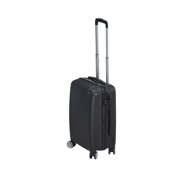 Cabin Luggage Suitcase Code Lock Hard Shell Travel Case Carry On Bag Trolley – 56 x 38 x 24.5 cm