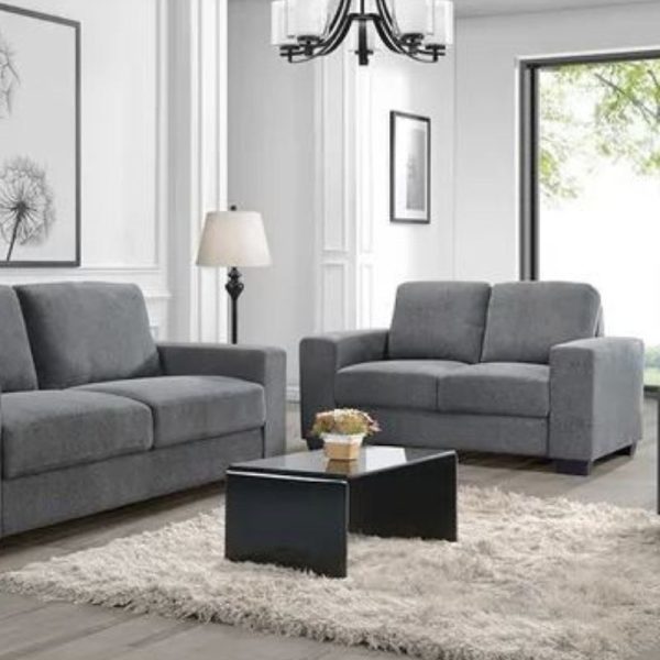 Brooks Fabric Sofa Elephant Grey