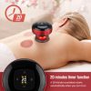 12 levels Electric Cupping Therapy Smart Scraping Massager Red Light Heating Body Slimming – Red