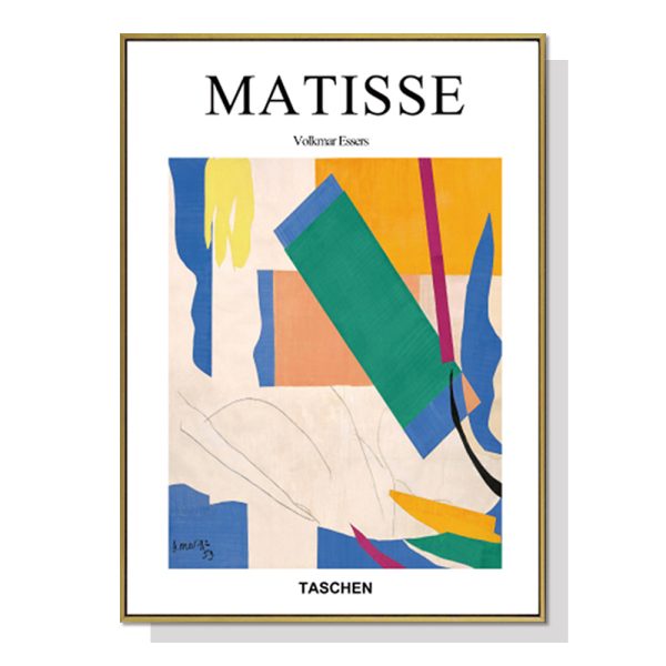 Abstract colour by Henri Matisse Gold Frame Canvas Wall Art