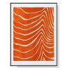 Abstract Orange Black Frame Canvas Wall Art – 50×70 cm