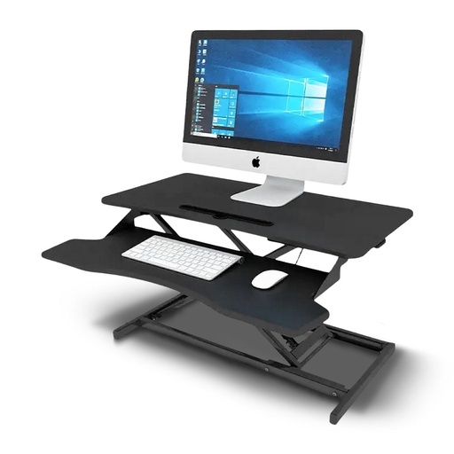 Adjustable Standing Desk Riser Stand Up Desk Converter (Black)