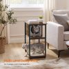 Cat Tree and End Table Rustic Brown PCT111H01