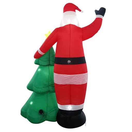 2.5m Santa and Christmas Tree Christmas Inflatable with LED FS-INF-01