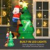 1.8m Santa Climbing Tree Christmas Inflatable with LED