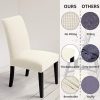 6pcs Dining Chair Slipcovers/ Protective Covers (White) GO-DCS-106-RDT