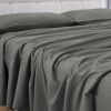 4 Pcs Bed Sheet Set 1000 Thread Count Ultra Soft Microfiber – Single (Grey) GO-BS-109-XS