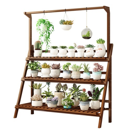 GOMINIMO Bamboo Plant Stand 3 Tier