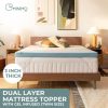 Dual Layer Mattress Topper 3 inch with Gel Infused (Twin)