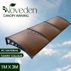 NOVEDEN Window Door Awning Canopy Outdoor UV Patio Rain Cover Tawny 1M X 3M Type 3 NE-AG-107-SU