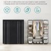 Non-Woven Fabric Wardrobe Bedroom Furniture Storage Black