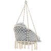 Hammock Hanging Chair with Cushion Gray