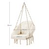 Hammock Hanging Chair with Cushion Cloud White