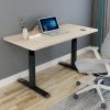 Standing Desk Height Adjustable Sit Grey Stand Motorised Single Motor Frame – 120 cm, Black