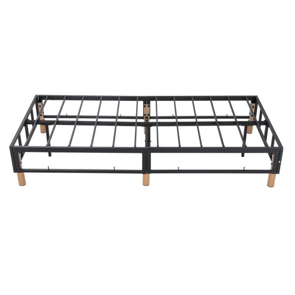 Metal Bed Frame Mattress Foundation – DOUBLE, Blue