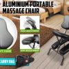 Forever Beauty Portable Beauty Massage Foldable Chair Table Therapy Waxing Aluminium – Black