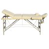 3 Fold Portable Aluminium Massage Table Massage Bed Beauty Therapy – Beige