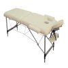 Fold Portable Aluminium Massage Table Massage Bed Beauty Therapy – 98x65x17 cm, Beige