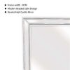 White Beaded Framed Mirror – 80×110 cm, White