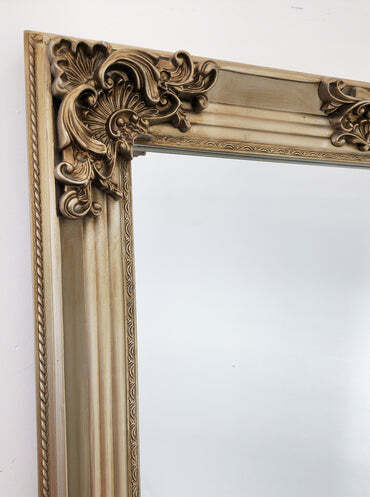 Deluxe French Provincial Ornate Mirror – 80×170 cm, Champagne