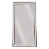 Beaded Framed Mirror – 190×100 cm, Silver