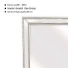 Beaded Framed Mirror – Free Standing 50cm x 170cm – Silver