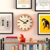 Newgate Jones Railway Wall Clock – Orange