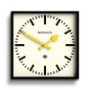 Newgate NFive Wall Clock Black Hands – Yellow