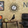 Newgate Stingray Wall Clock Black – Silver Dial