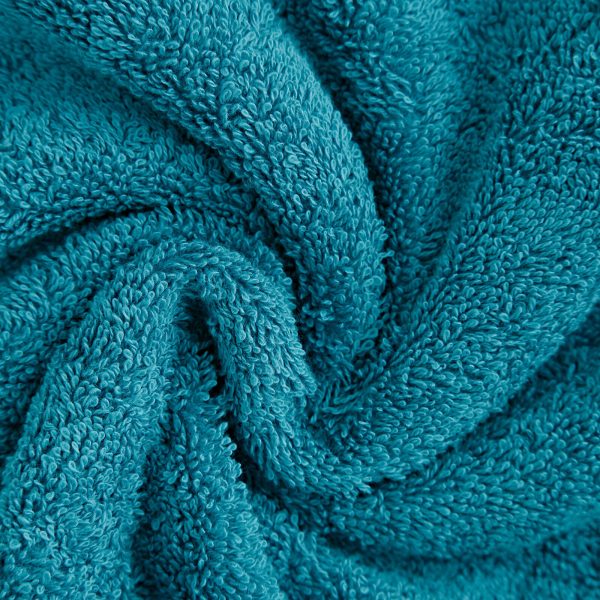 4 Piece Cotton Bath Towels Set – Blue