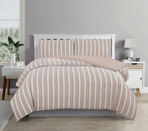 Cove TEXTURED ROSE DUST QUILT COVER SET – KING
