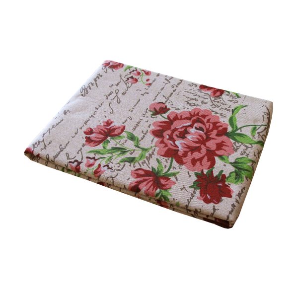 Cotton Oblong Table Cloth 150 x 230cm – Red Floral