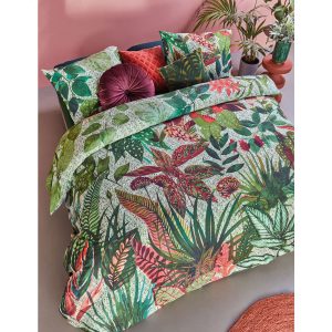 Wildwood Green Cotton Quilt Cover Set King
