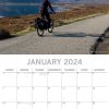 Cycling – 2024 Square Wall Calendar 16 Months Lifestyle Planner New Year Gift