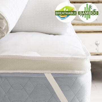 airmax bamboo mattress topper 1000gsm king single