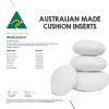 Twin Pack 45cm Aus Made Round Hotel Cushion Inserts Premium Memory Resistant Filling