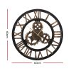 Wall Clock Modern Large 3D Vintage Luxury Clock Enduring Home Office Décor – 60 cm