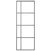 Sliding Door ESG Glass and Aluminium Black – 76×205 cm, Frosted