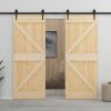 Door Solid Pine Wood – 80×210 cm