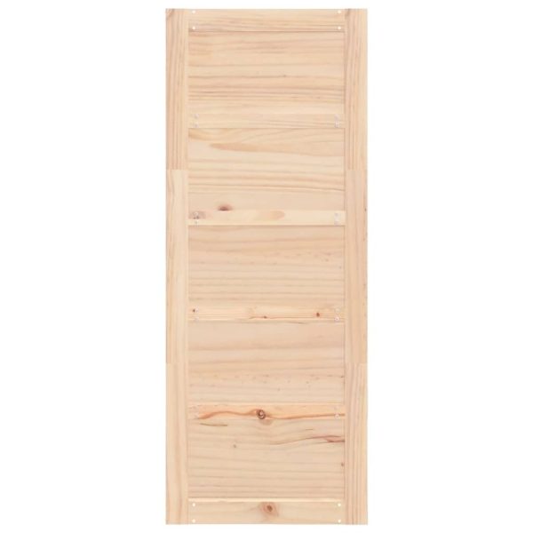 Barn Door Solid Wood Pine – 80×1.8×204.5 cm, Brown