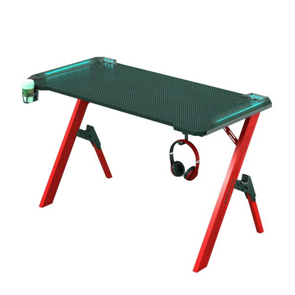 RGB Gaming Desk Desktop PC Computer Desks Desktop Racing Table Office Laptop Home AU – 120x60x74 cm