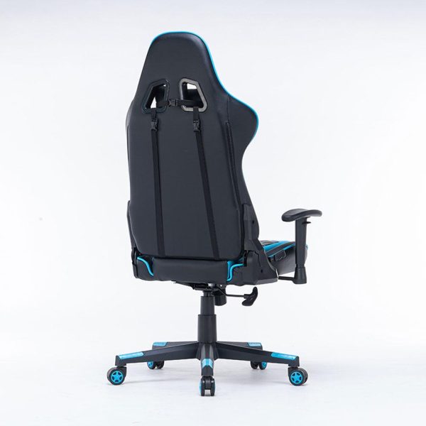 Gaming Chair Ergonomic Racing chair 165° Reclining Gaming Seat 3D Armrest Footrest – Black