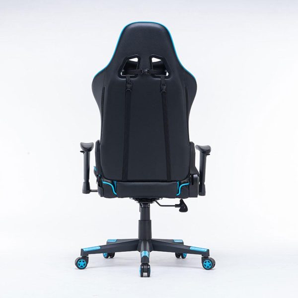 Gaming Chair Ergonomic Racing chair 165° Reclining Gaming Seat 3D Armrest Footrest – Black