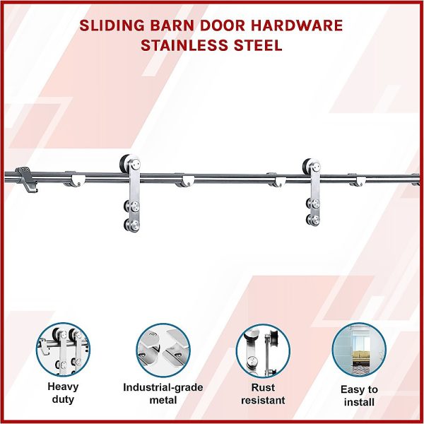Sliding Barn Door Hardware Stainless Steel