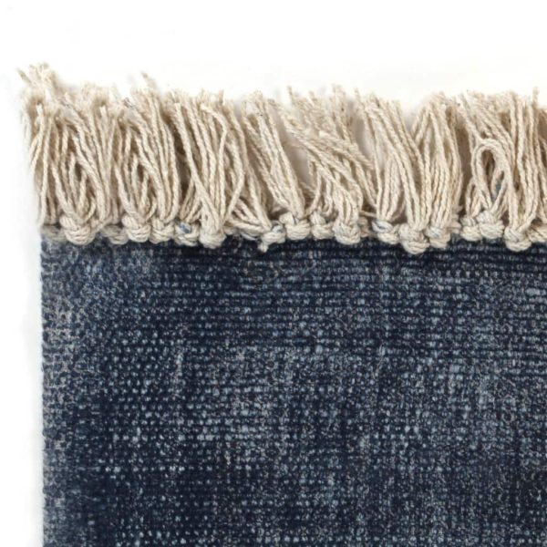 Kilim Rug Cotton – 160×230 cm, Blue